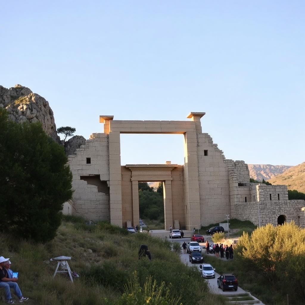 Lion Gate at Mycenae, ancient fortress visited on the Argolis private tour